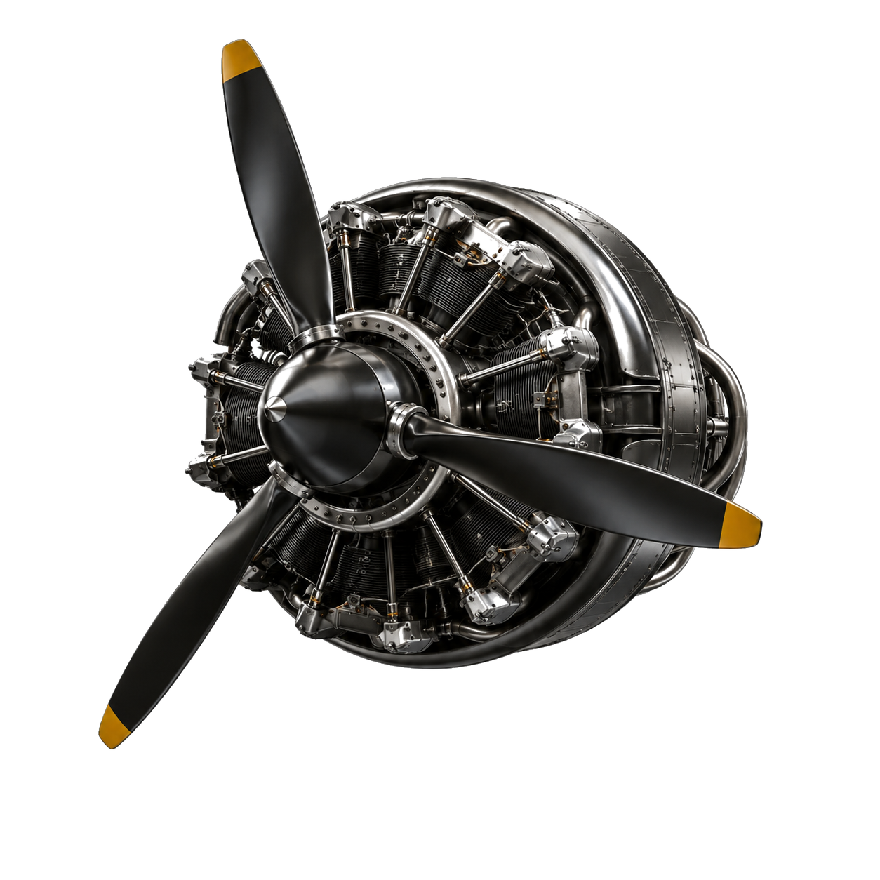 Piston prop aircraft engine