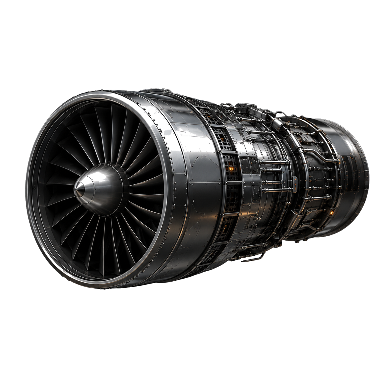 Turbojet aircraft engine